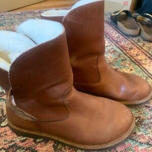 Birkenstock Uppsala Shearling 39 8.5 cognac leather